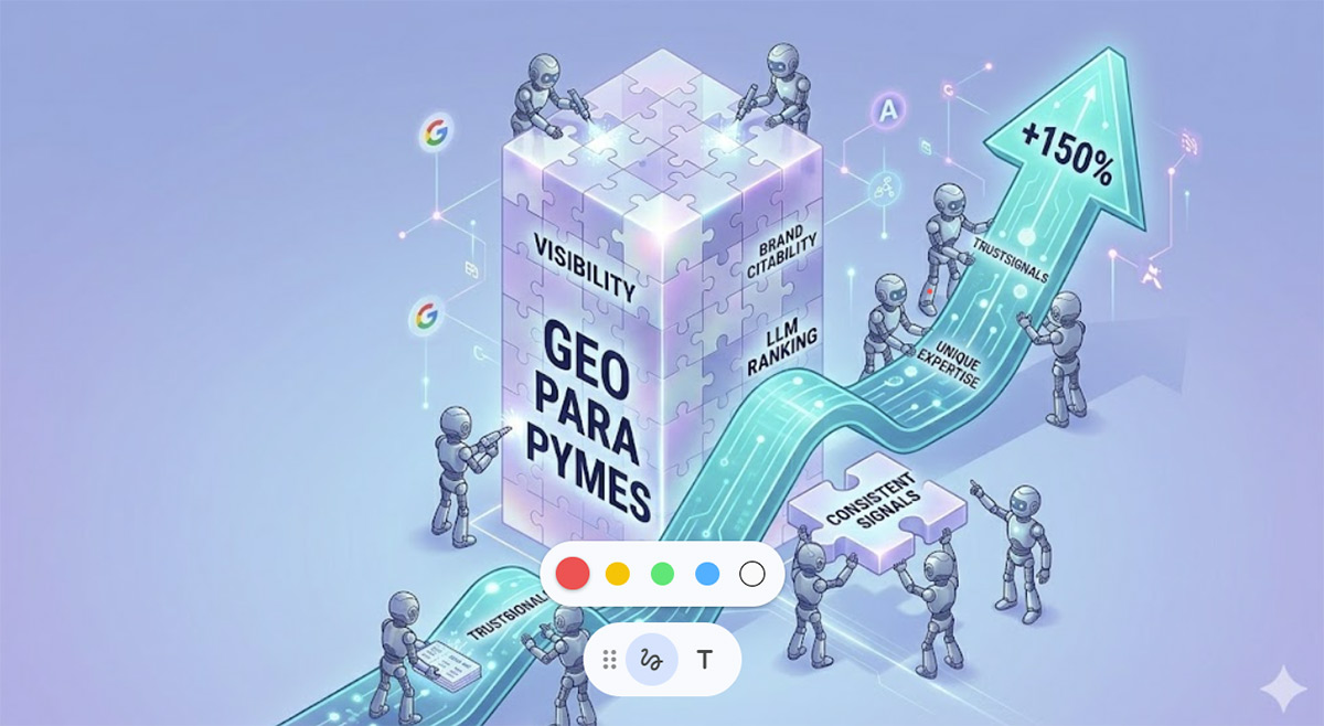 Las tres capas del trabajo GEO: diagnóstico de encuadre, arquitectura semántica y señales externas